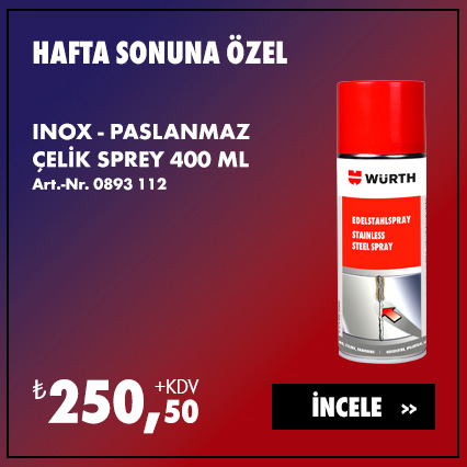 INOX-PASLANMAZ ÇELİK SPREY 400ML