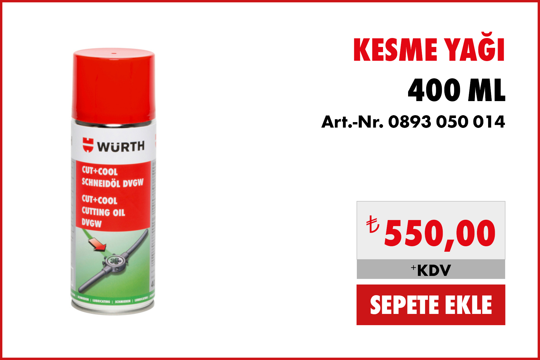 KESME YAĞI 400ML